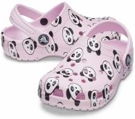 Crocs Classic Panda Print Clog Ballerina Pink
