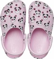 Crocs Classic Panda Print Clog Ballerina Pink