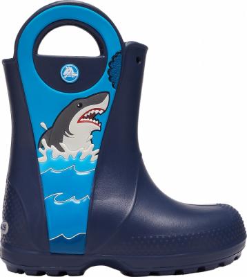  Crocs Fn Shark Ptch Rain Boot Kids