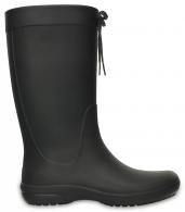 Womens Crocs Freesail Rain Boot Black
