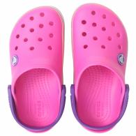 Kids Crocband™ Wavy Band Clog Neon Magenta