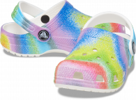 CROCS CLASSIC SPRAY DYE CLOG T white/multi
