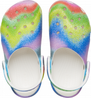 CROCS CLASSIC SPRAY DYE CLOG T white/multi