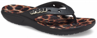 CROCS CLASSIC ANIMAL REMIX FLIP Black / Leopard