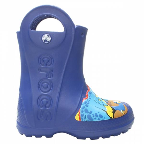 Kids Crocs Fun Lab Dinosaur Rain Boot