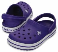 Crocband Clog Kids ultraviolet/white