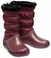 Womens Crocband Winter Boot Burgundy