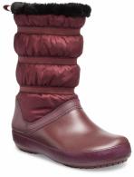 Womens Crocband Winter Boot Burgundy