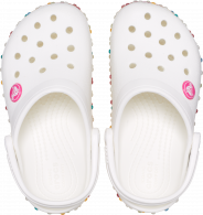 CROCS CROCBAND STRETCH NECKLACE CLOG KIDS  white/multi
