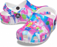 CROCS CLASSIC SOLARIZED KIDS CLOG T 207588 Pink/white