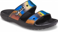 Crocs Classic Spray Dye Sandal Black/Multi