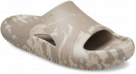 CROCS MELLOW MARBLED SLIDE Mushroom/Cobblestone