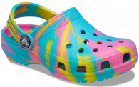 Crocs Classic Marbled Kids Clog T 206838 Digital Aqua / Multi