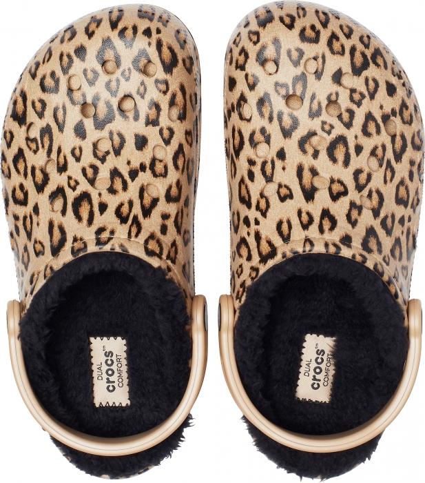 baya printed lined clog camo