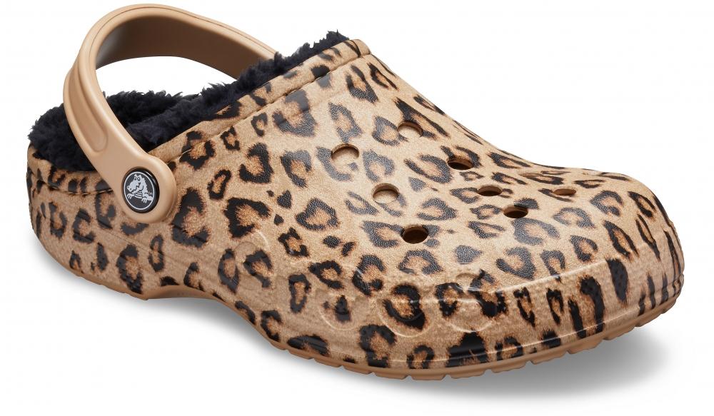 baya printed lined clog camo