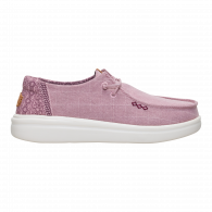 Wendy Rise Chambray Grid Rose Purple