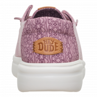 Wendy Rise Chambray Grid Rose Purple