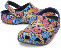 CROCS CLASSIC RETRO FLORAL CLOG Navy / Multi