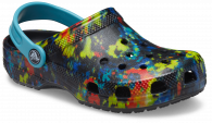CROCS CLASIC TIE DYE GRAPHIC KIDS CLOG turq tonic / multi