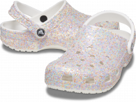 Crocs Classic Glitter Clog  White/Multi