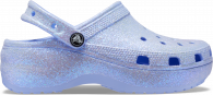 CROCS CLASSIC PLATFORM GLITTER CLOG W Moon Jelly
