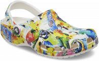 CROCS CLASSIC ISLAND ESCAPE CLOG  White/multi