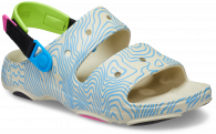 CROCS CLASSIC ALL TERAIN TOPOGRAPHIC SANDAL Bone/Multi