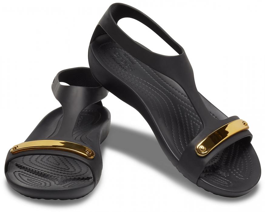 crocs serena metallic bar sandal