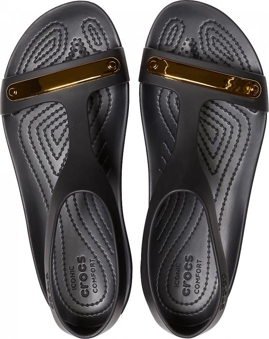 crocs serena metallic bar sandal