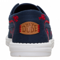 Wally Cru Embroidered   Navy / Red
