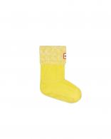 Original Kids 6 Stitch Cable Knitted Cuff Boot Socks Lightening yellow marl