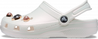 CROCS CLASSIC CRYSTALS PEARLS CLOG T White