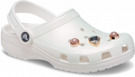 CROCS CLASSIC CRYSTALS PEARLS CLOG T White