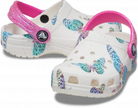 CROCS CLASSIC BUTTERFLY CLOG T white/multi