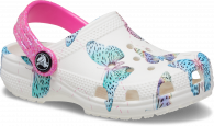 CROCS CLASSIC BUTTERFLY CLOG T white/multi