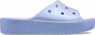 CROCS CLASSIC PLATFORM GLITTER SLIDE W Moon Jelly