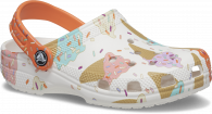 CROCS CLASSIC ICE CREAM GRAPHIC CLOG KIDS  white/multi