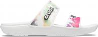 Crocs Classic Tie Dye Graphic Sandal White/Multi