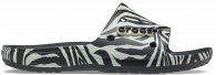 Classic Crocs Animal Remix Slide Black/Zebra 