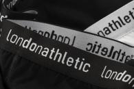 London Athletic Mens Comfort 3-Pack Boxer Shorts Black