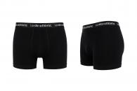 London Athletic Mens Comfort 3-Pack Boxer Shorts Black