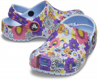 CROCS CLASSIC RETRO FLORAL CLOG KIDS Blue Calcite/Multi