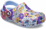 CROCS CLASSIC RETRO FLORAL CLOG KIDS Blue Calcite/Multi