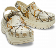 CROCS CLASSIC MEGA CRUSH REALTREE CLOG BONE